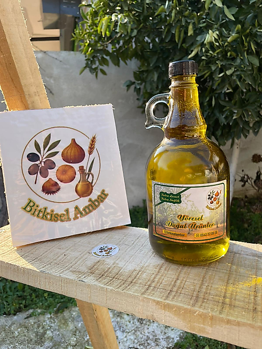 Natürel Sızma Zeytinyağı Cam Şişe ( 1000 ml )